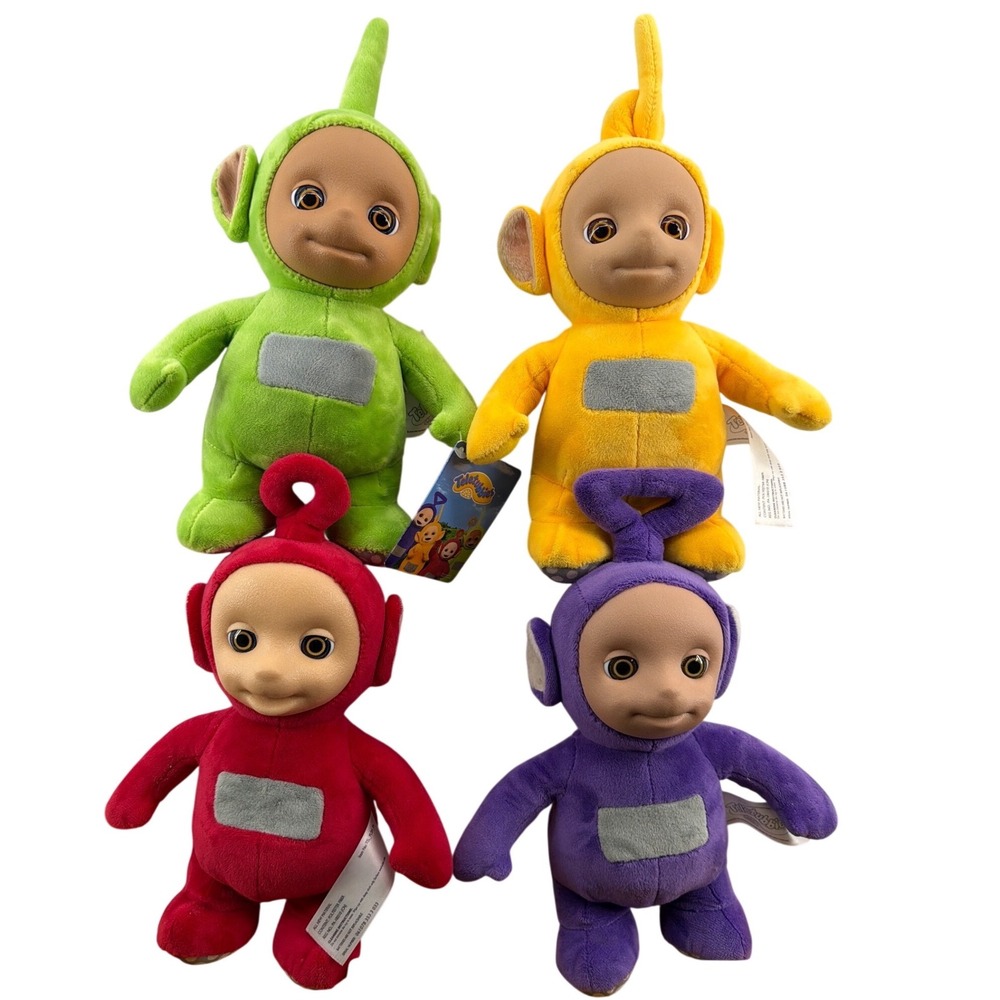 Teletubbies Plush Doll Set 4-Pack Multicolor Vintage Y2K Retro Kidcore 10"